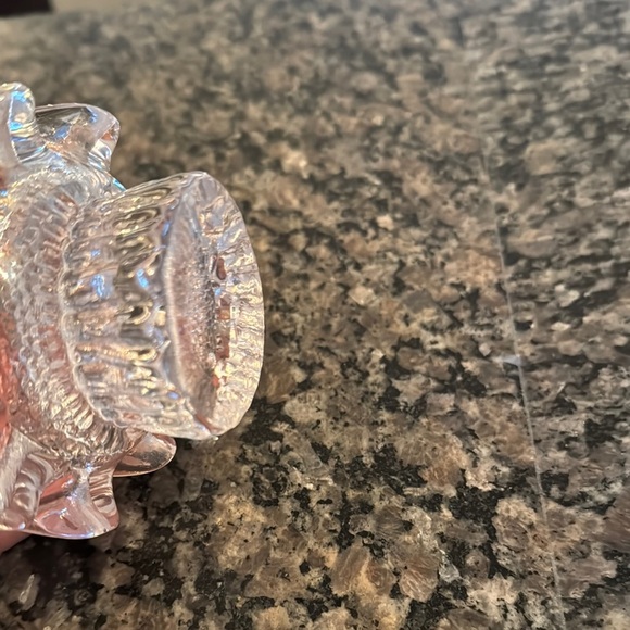 Elegant Clear Glass Candle Holder EUC - Picture 6 of 7